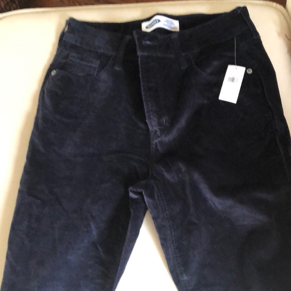 Blue velvet old navy super skinny pants